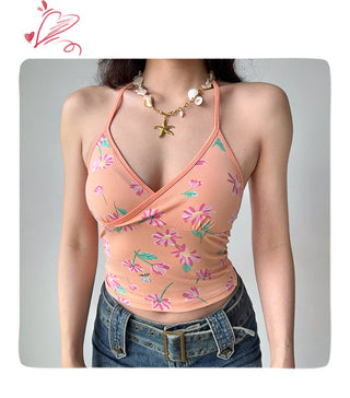 print halter top