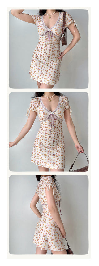 lace V-neck dress