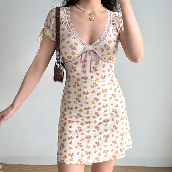 lace V-neck dress