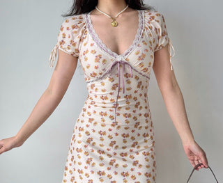 lace V-neck dress