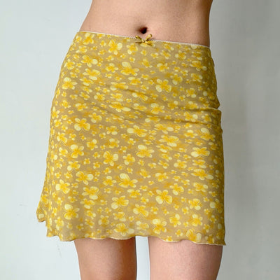 yellow butterfly skirt