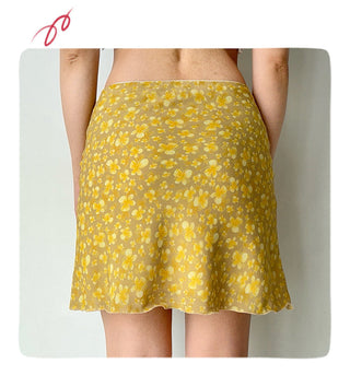 yellow butterfly skirt