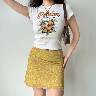 yellow butterfly skirt