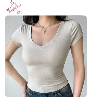 basic V-neck Top