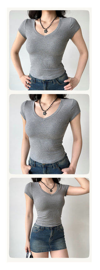 basic V-neck Top
