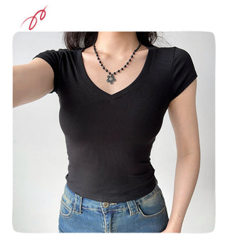 basic V-neck Top