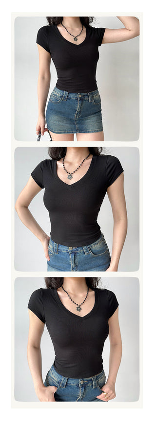 basic V-neck Top