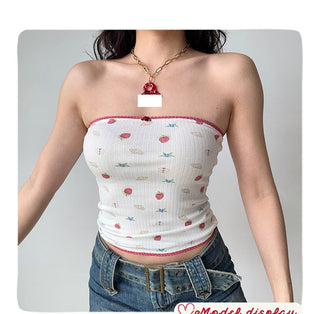 printed tube top