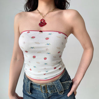 printed tube top