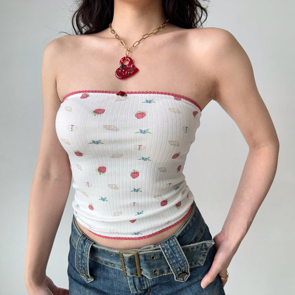 printed tube top