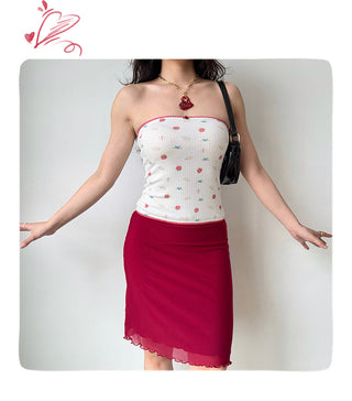 printed tube top