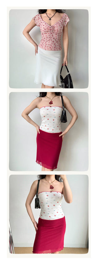 printed tube top