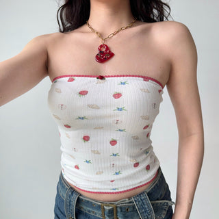 printed tube top