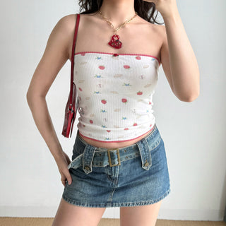 printed tube top