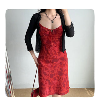 gauzy cardigan set
