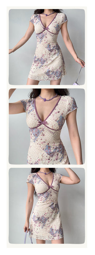 lace A-line dress