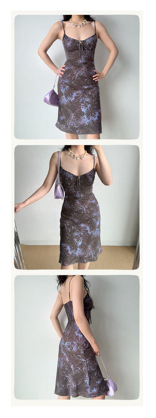 leopard suspender skirt