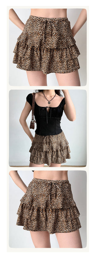 leopard cake skirt