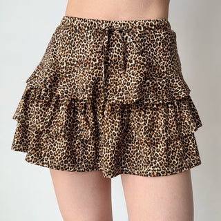 leopard cake skirt