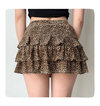 leopard cake skirt