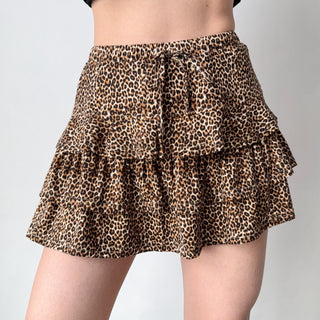 leopard cake skirt