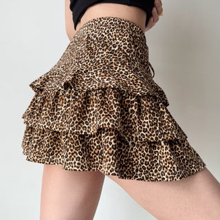 leopard cake skirt