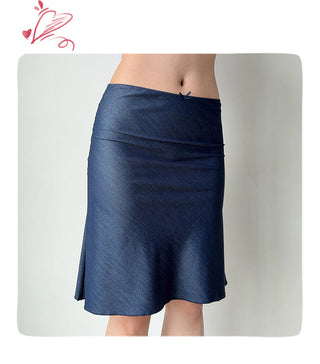 denim fishtail skirt
