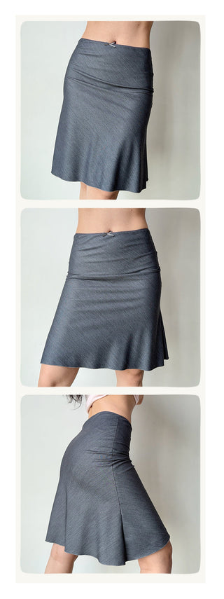 denim fishtail skirt