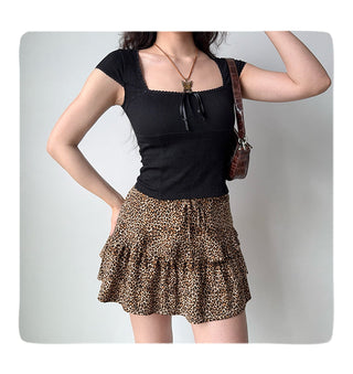 square collar Top