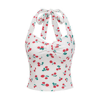 cherry bow Top