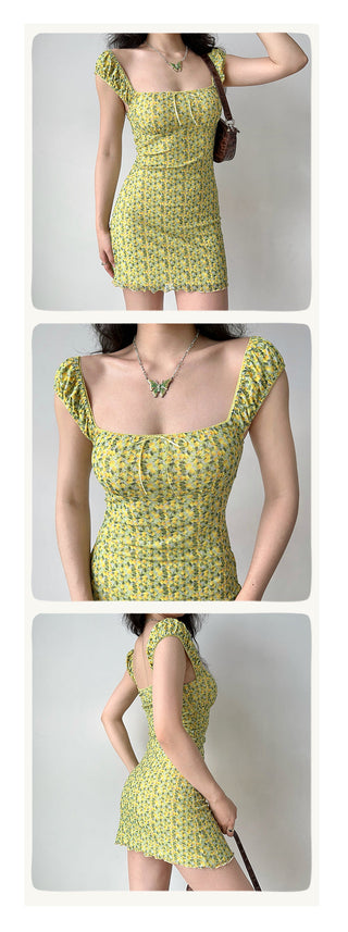 fruit print dress