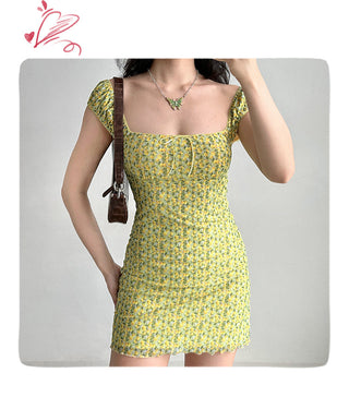 fruit print dress