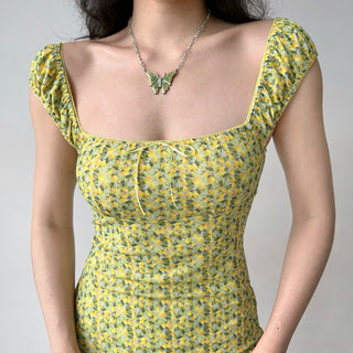 fruit print dress