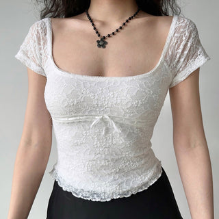 lace square Top