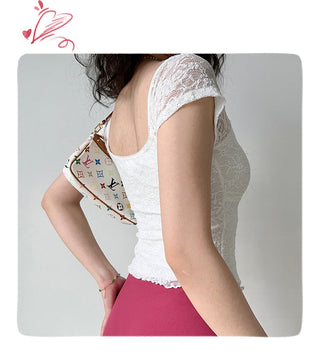 lace square Top