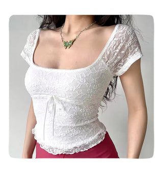 lace square Top