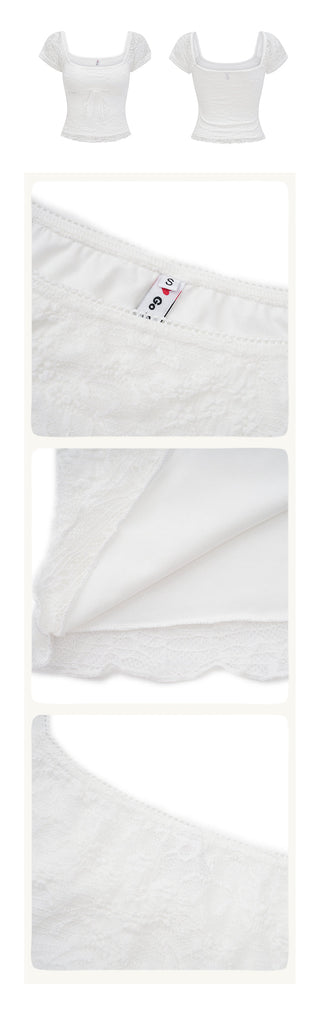 lace square Top
