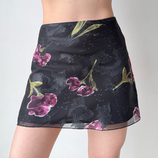 flower mesh skirt