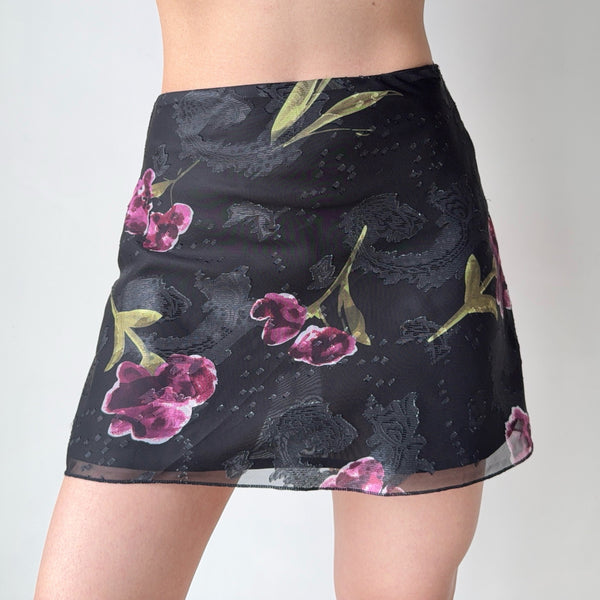 flower mesh skirt