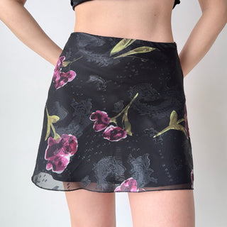 flower mesh skirt