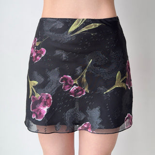 flower mesh skirt