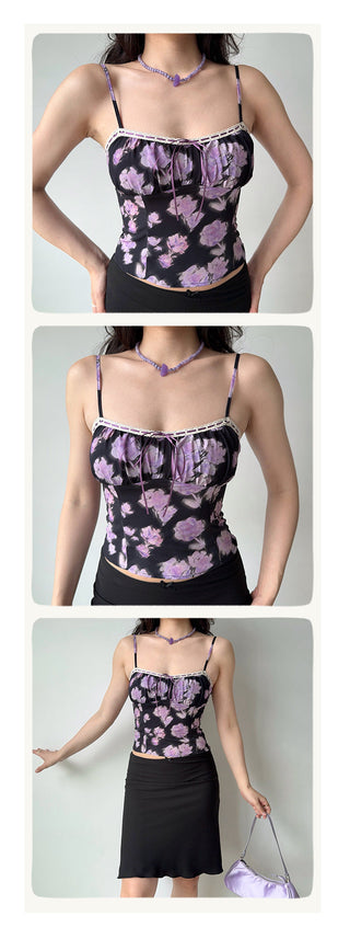 flower spaghetti top