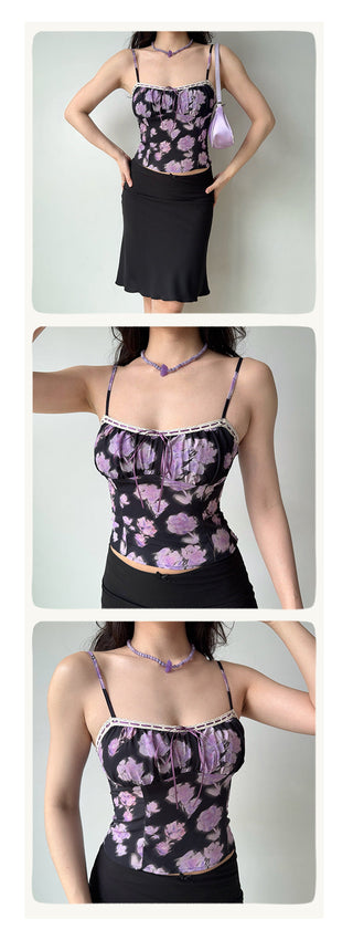 flower spaghetti top