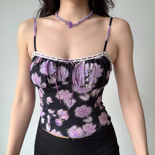 flower spaghetti top