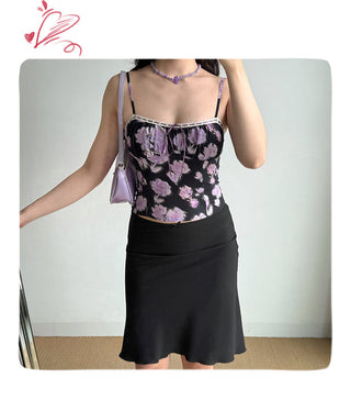 flower spaghetti top