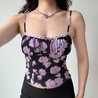 flower spaghetti top