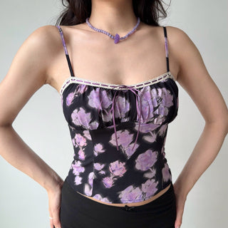 flower spaghetti top