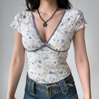 deep V plaid