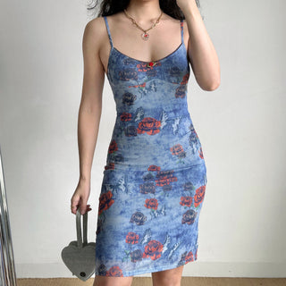 butterfly slip dress