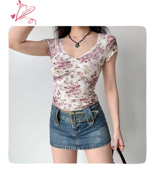lace short sleeve